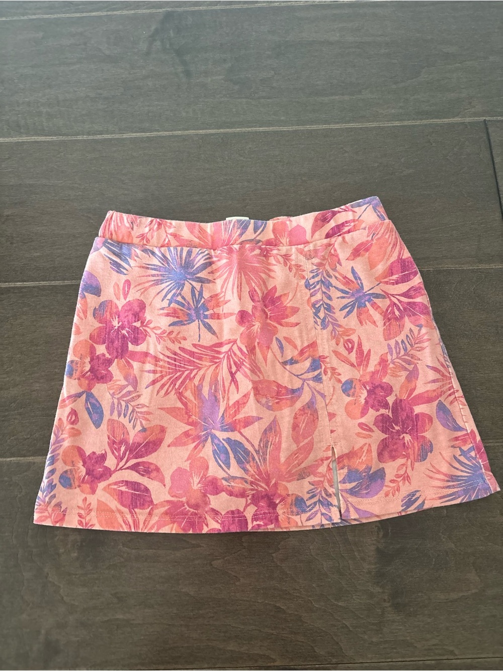 Floral Pink Mini Skort - Girls